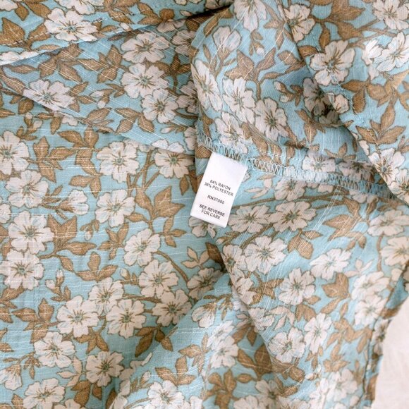CATO OFF SHOULDER FLORAL BLOUSE SZ M - Picture 6 of 6
